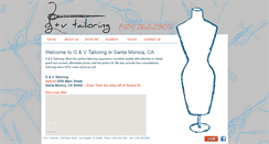 Desktop Screenshot of gvtailoring.com